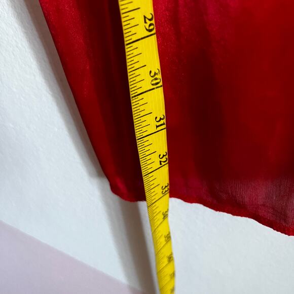 Red Lace Babydoll Slip Dress, Coquette Y2K Romantic Goth Indie Sleaze 90s Medium - Picture 4 of 5